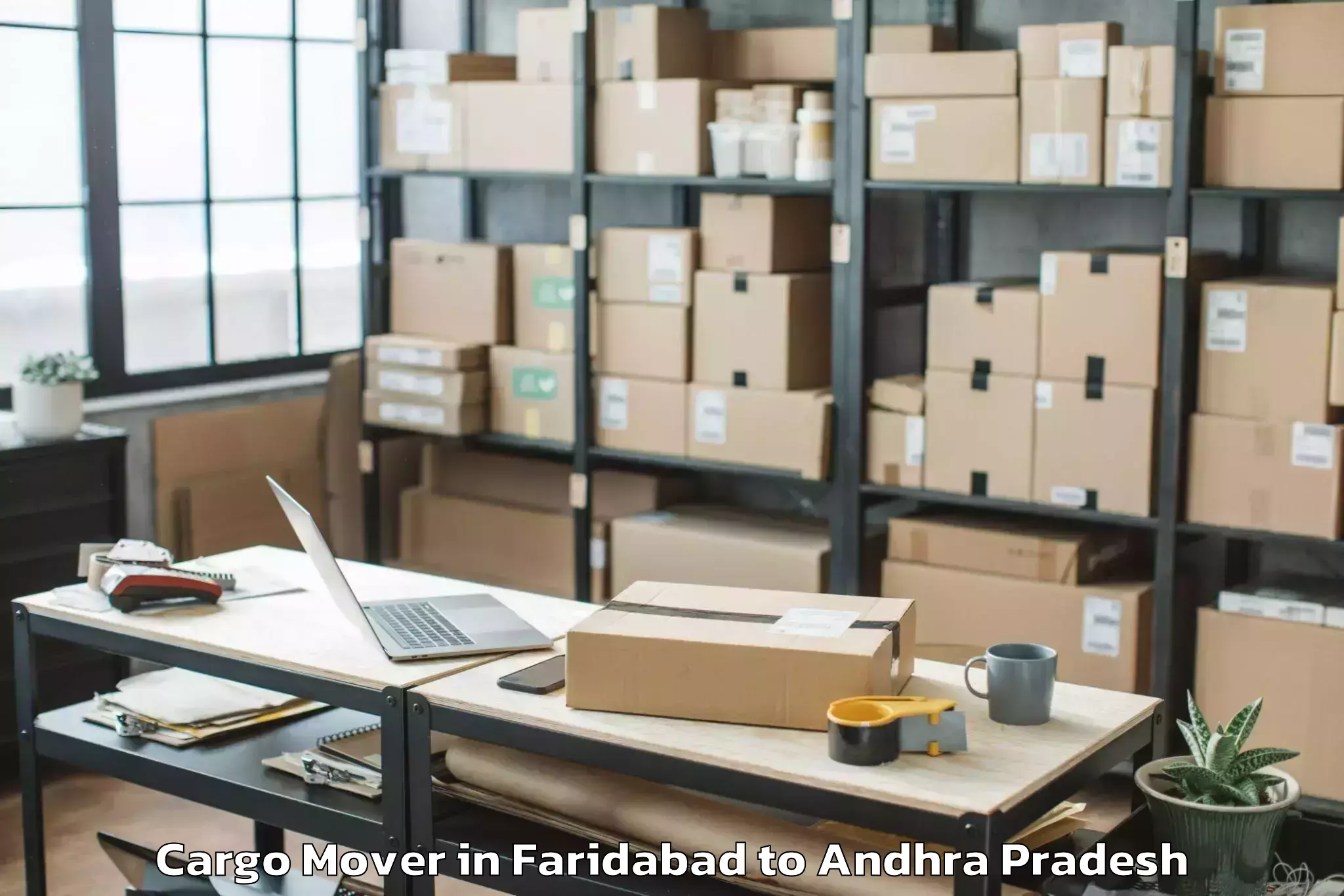 Leading Faridabad to Rolugunta Cargo Mover Provider